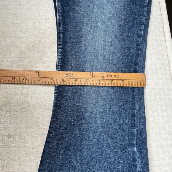 New Sky Premium Women's Western Flared Jeans Size 15 Angel Wings Skull Y2K - Picture 13 of 14